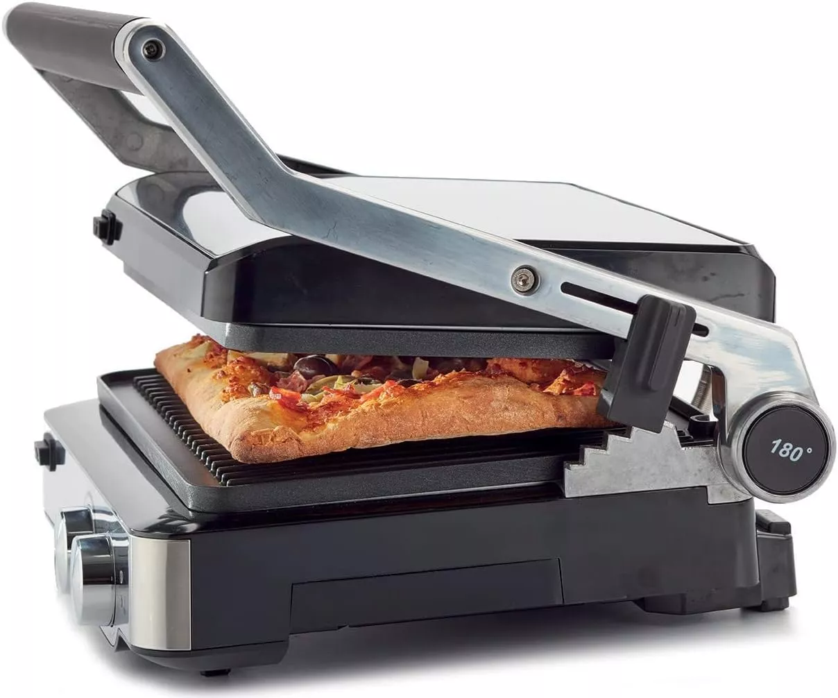 HGM80.000SS grill viande kenwood (paninier) 2000W 180 degrés - 2