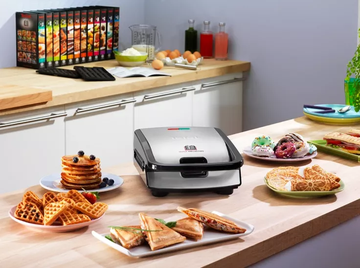 SW857D12 GAUFRIER TEFAL ET CROQUE MONSIEUR 700 W GRIS - 4