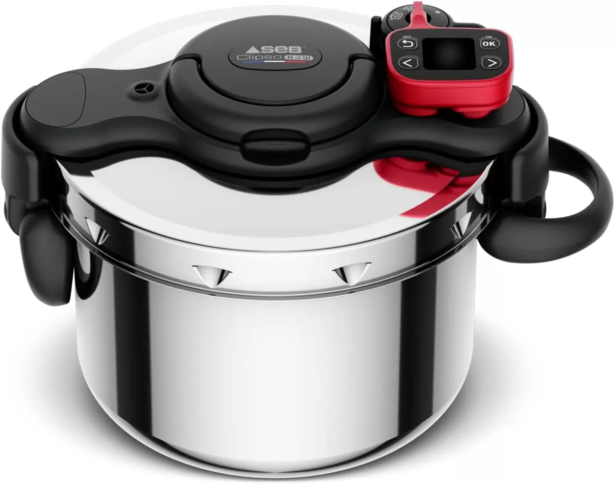 P4900750 cocotte clipso NOW + 6L rouge Minuteur intelligent - 0