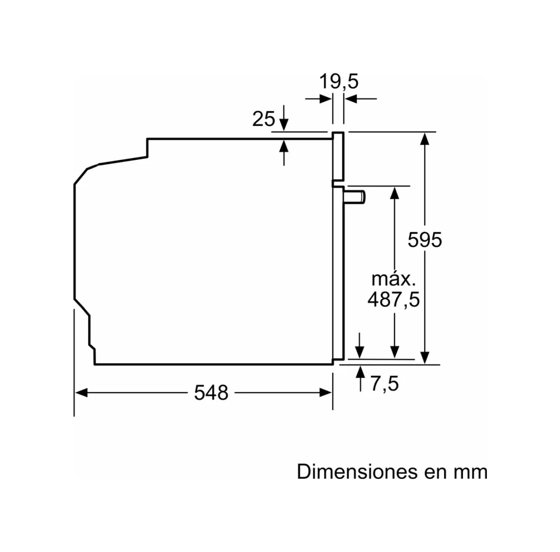 HBA5360S0 FOUR BOSCH Elec INOX 60cm 71 l SERIE 6 - 5