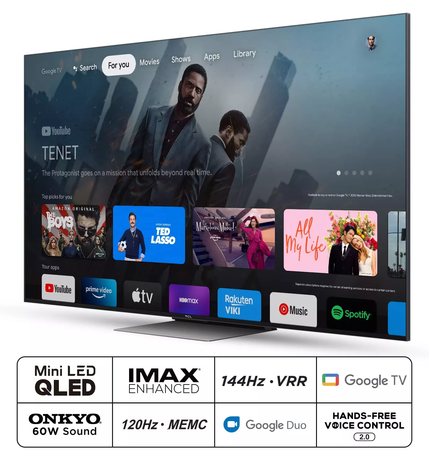 55C835 TELEVISEUR TCL MINI LED 55 4K SMART - 3