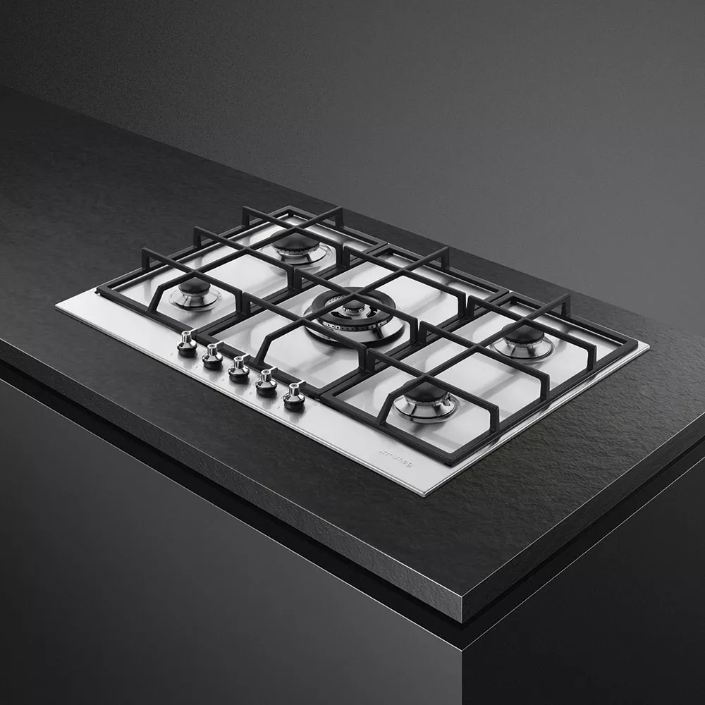 PX375 PLAQUE SMEG CLASSICA Gaz 75 CM INOX 5 FEUX - 2