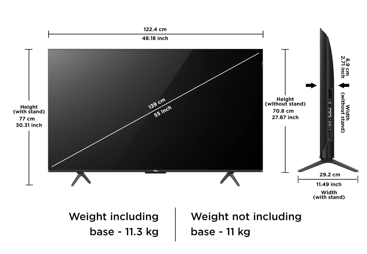 55C655 TELEVISEUR TCL QLED 55 4K 120HZ SMART NEW 2024 - 13