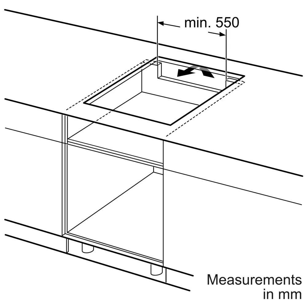 PUE611BB5E Plaque a Induction Bosch 60Cm Série 4 Verre 5 Zone - 5