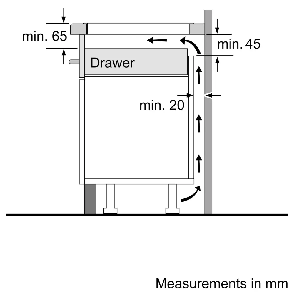 PUE611BB5E Plaque a Induction Bosch 60Cm Série 4 Verre 5 Zone - 6