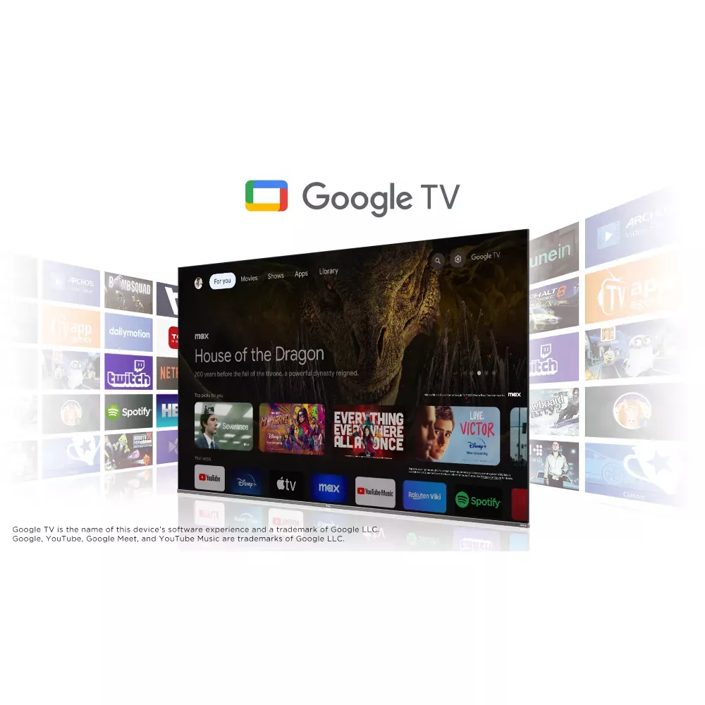 98C805 TELEVISEUR TCL QLED Mini LED 248cm 4K Google 144Hz - 3