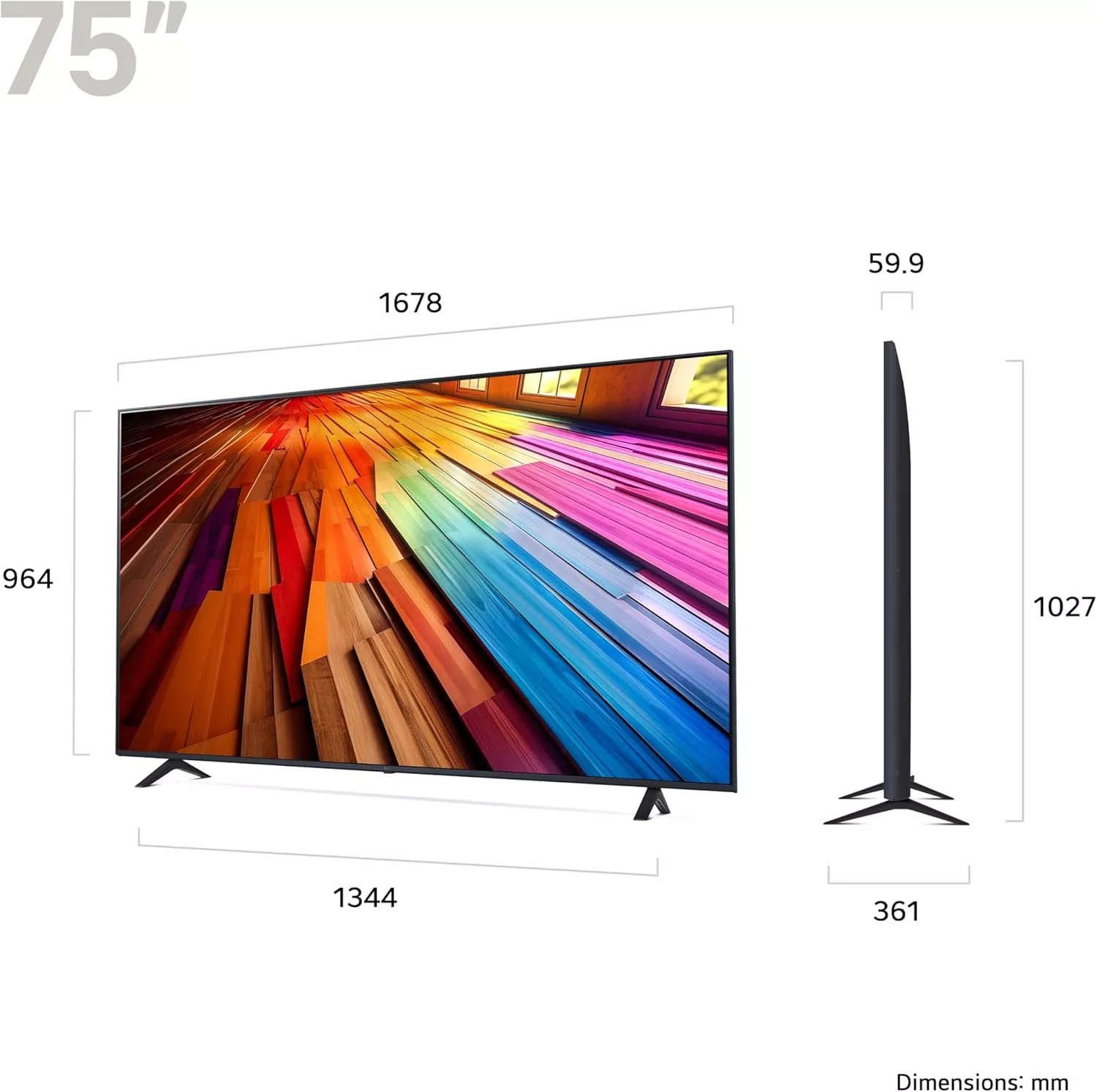 75UT80006LA TELEVISEUR LG 75 smart 4k UHD 2024 - 6