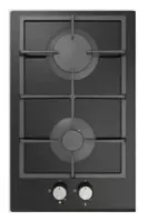 PLAQUE MODENA DOMINO Gaz 30CM VERRE FONTE NOIR