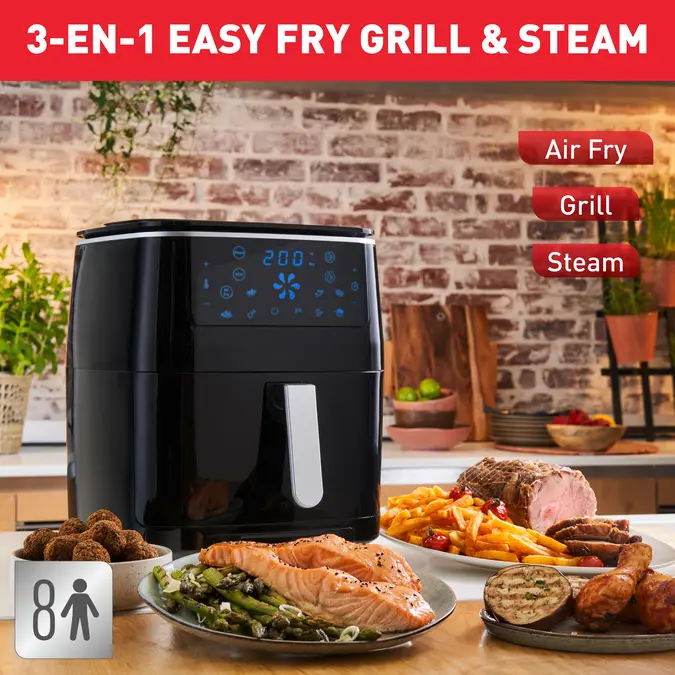 FW201815 Friteuse Air Fryer & Grille TEFAL 7 PRG 6.5L 1700W - 3
