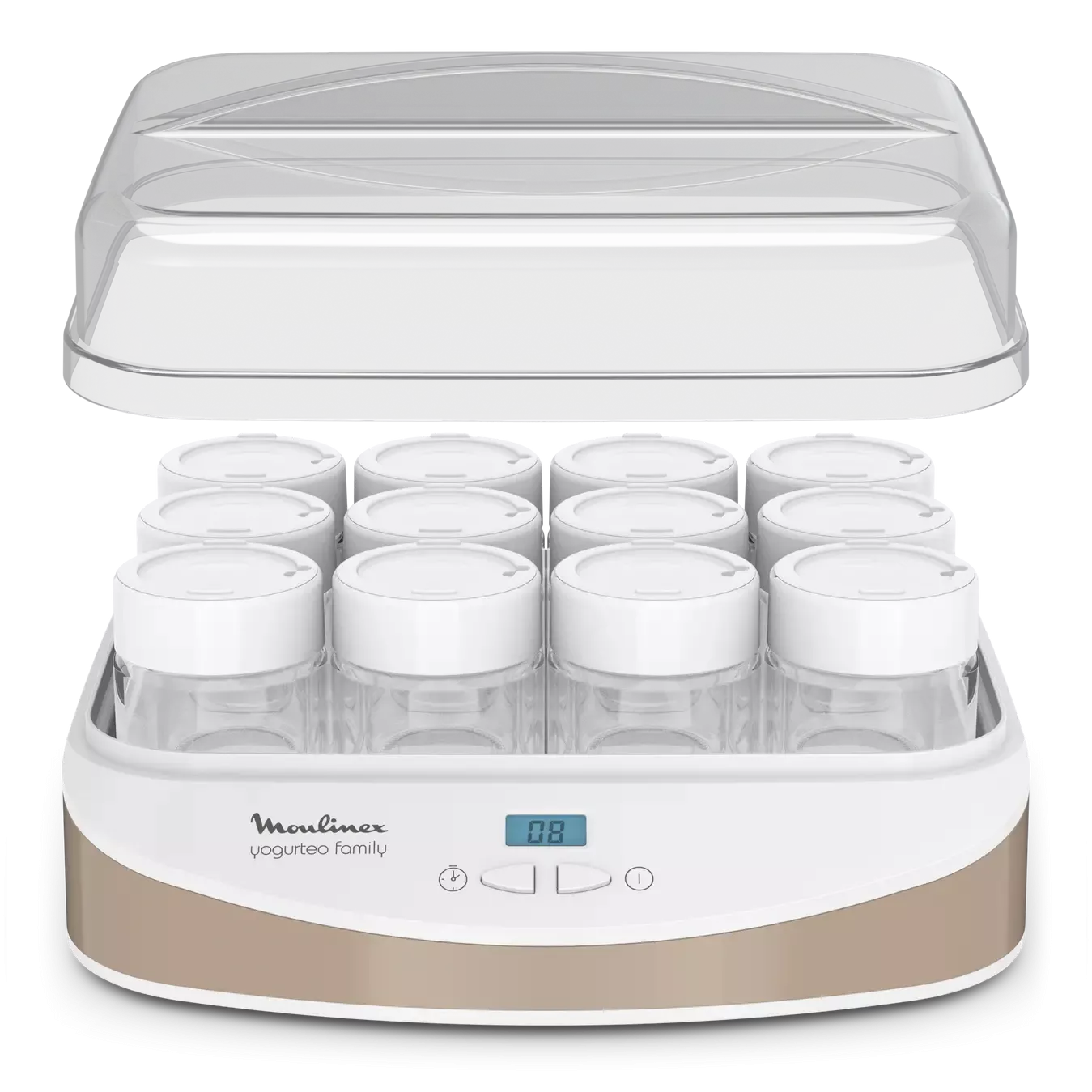 YG233A10 Yaourtiere Moulinex Blanc Yogurteo Family 12 pots - 2
