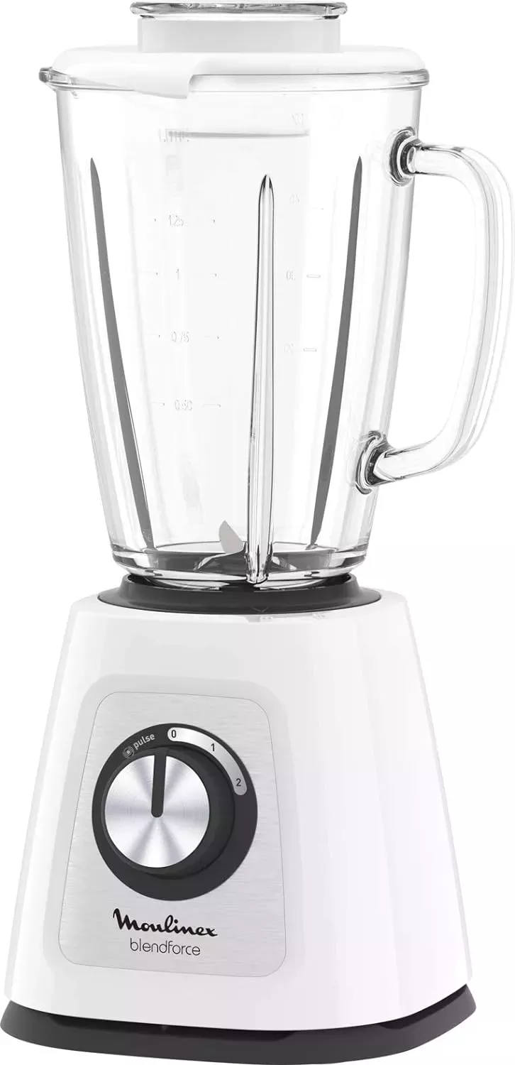 LM430110 Moulinex Blender Blendforce Verre 800W 1.75L Blanc - 1