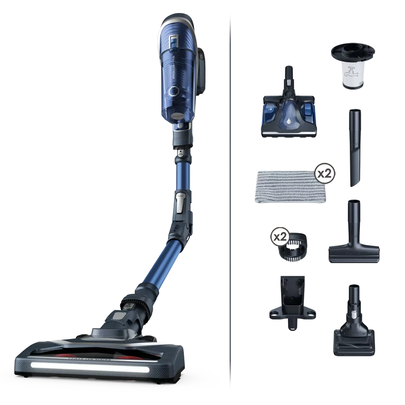 RH9690WO Aspirateur balai X Force Flex 8.60 sans fil 185W+8 - 0