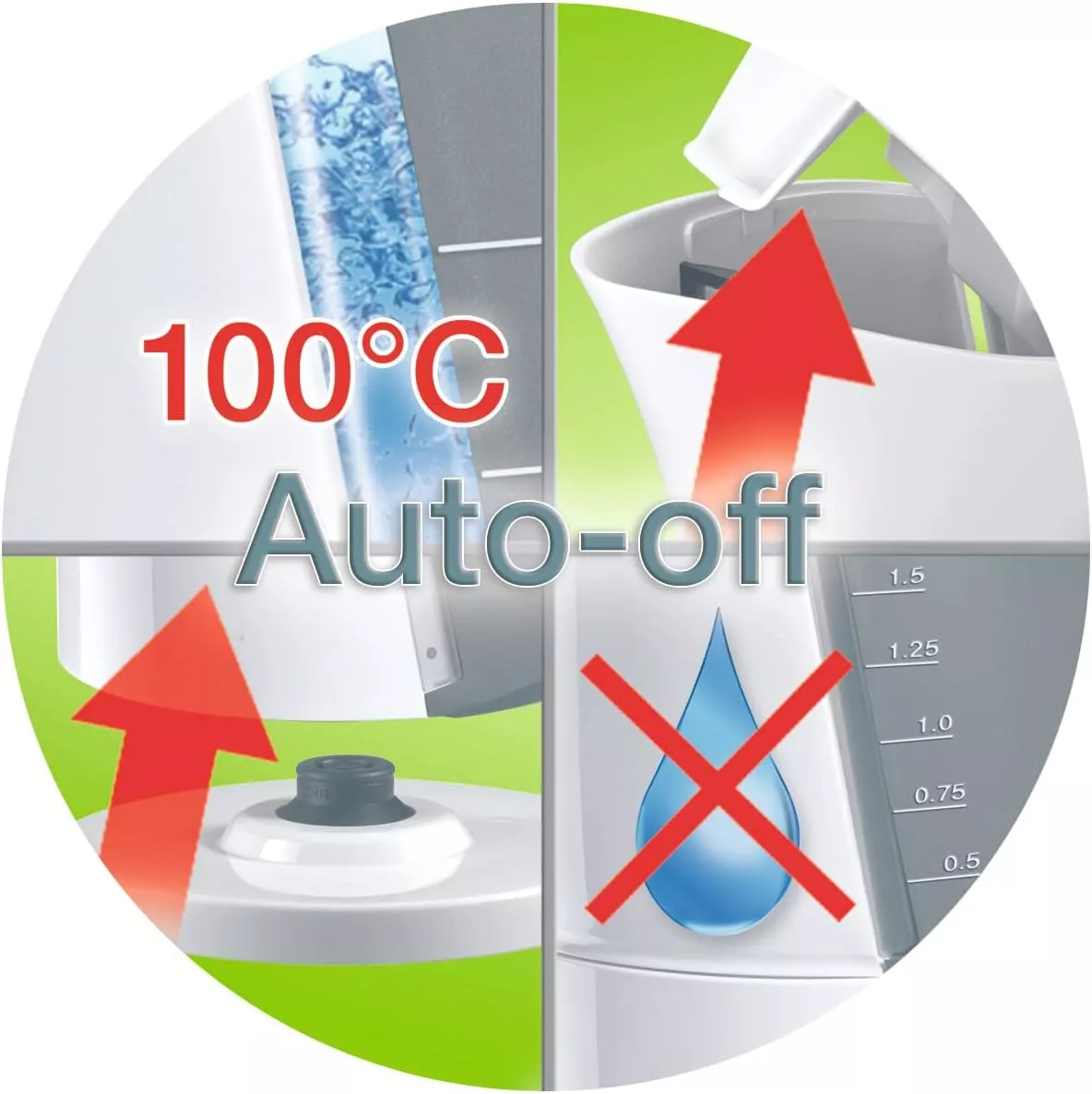 WK300RD bouilloire braun 1,7L Household WK 300 Rouge - 4