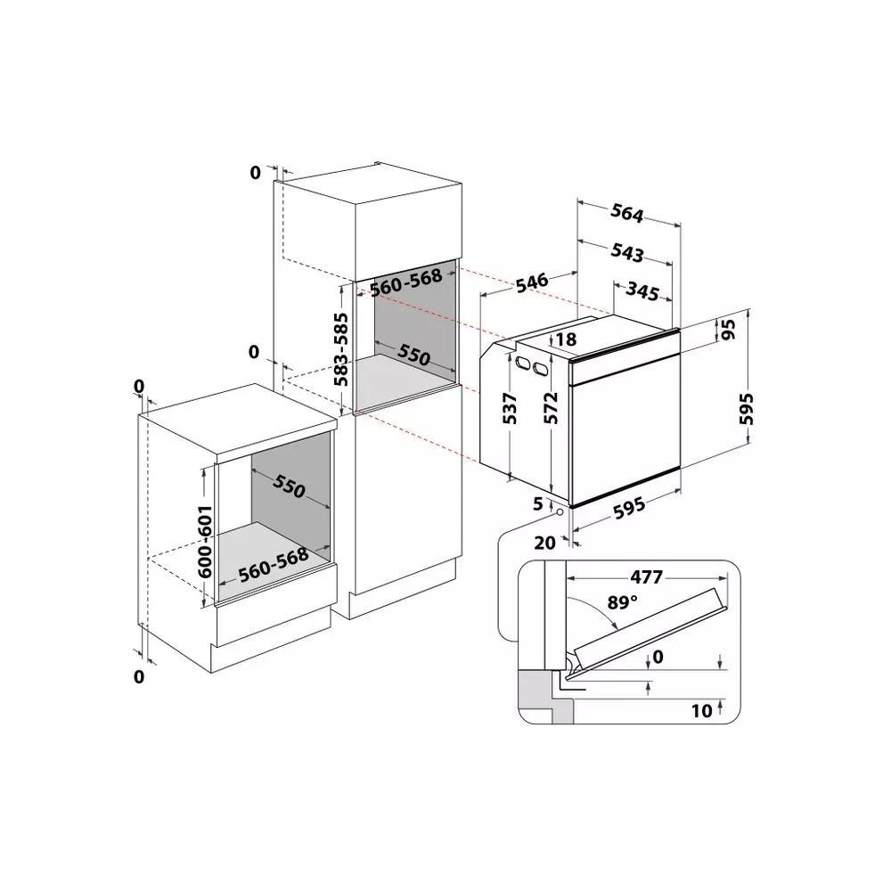 AKZM8660IX four whirpool Elec pyrolyse 73l  6éme sense - 3
