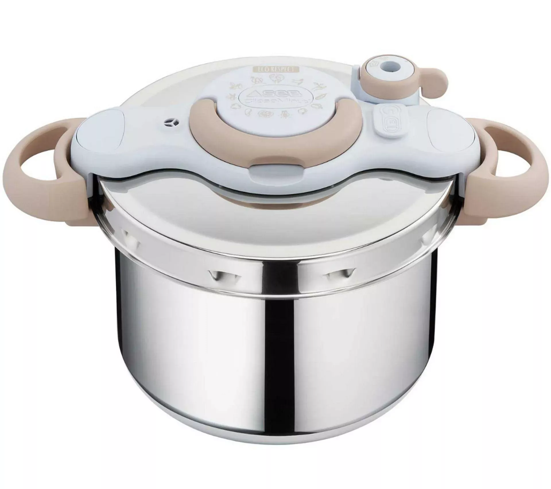 P4624871 COCOTTE CLIPSO Seb 7.5L MINUT ECO RESPECT BEIGE - 0