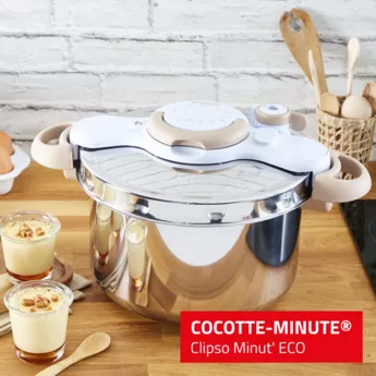 P4624871 COCOTTE CLIPSO Seb 7.5L MINUT ECO RESPECT BEIGE - 4