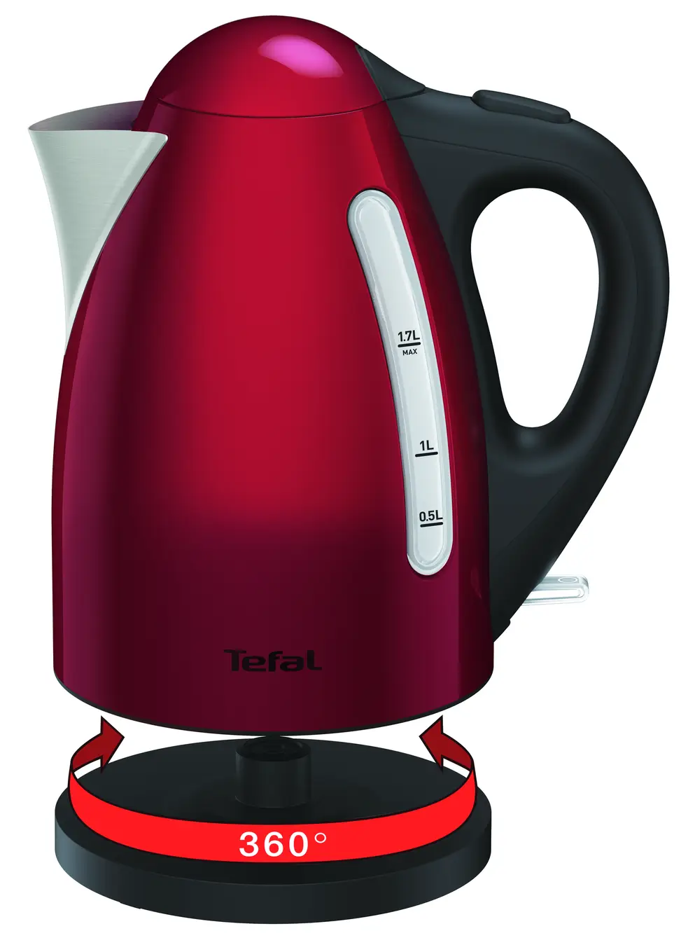 KI110511 Bouilloire Tefal 1,7 L 2400W ROUGE INOX - 2