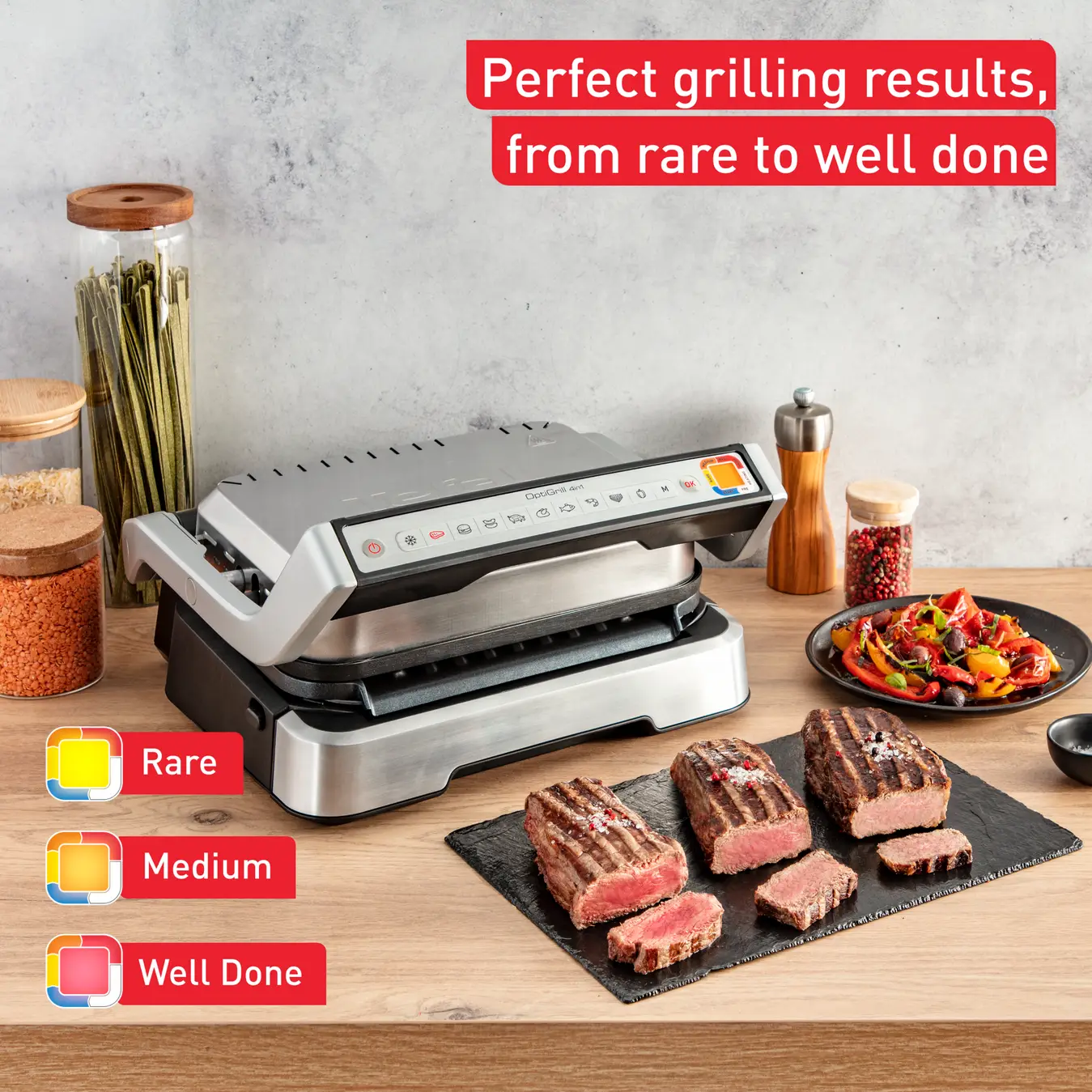 GC772D10 Tefal OptiGrill 2-en-1 Grill & Barbecue 2100w 180° - 7
