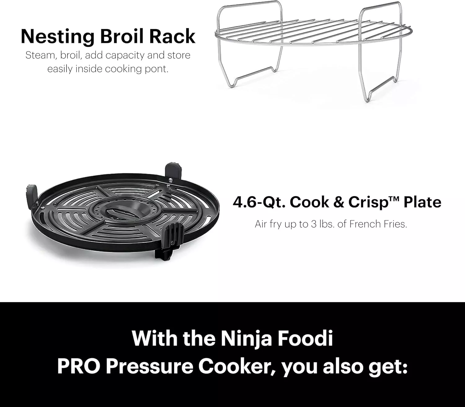 FD302 Ninja Foodi Air Fryer Pressure Cooker Combo - 2