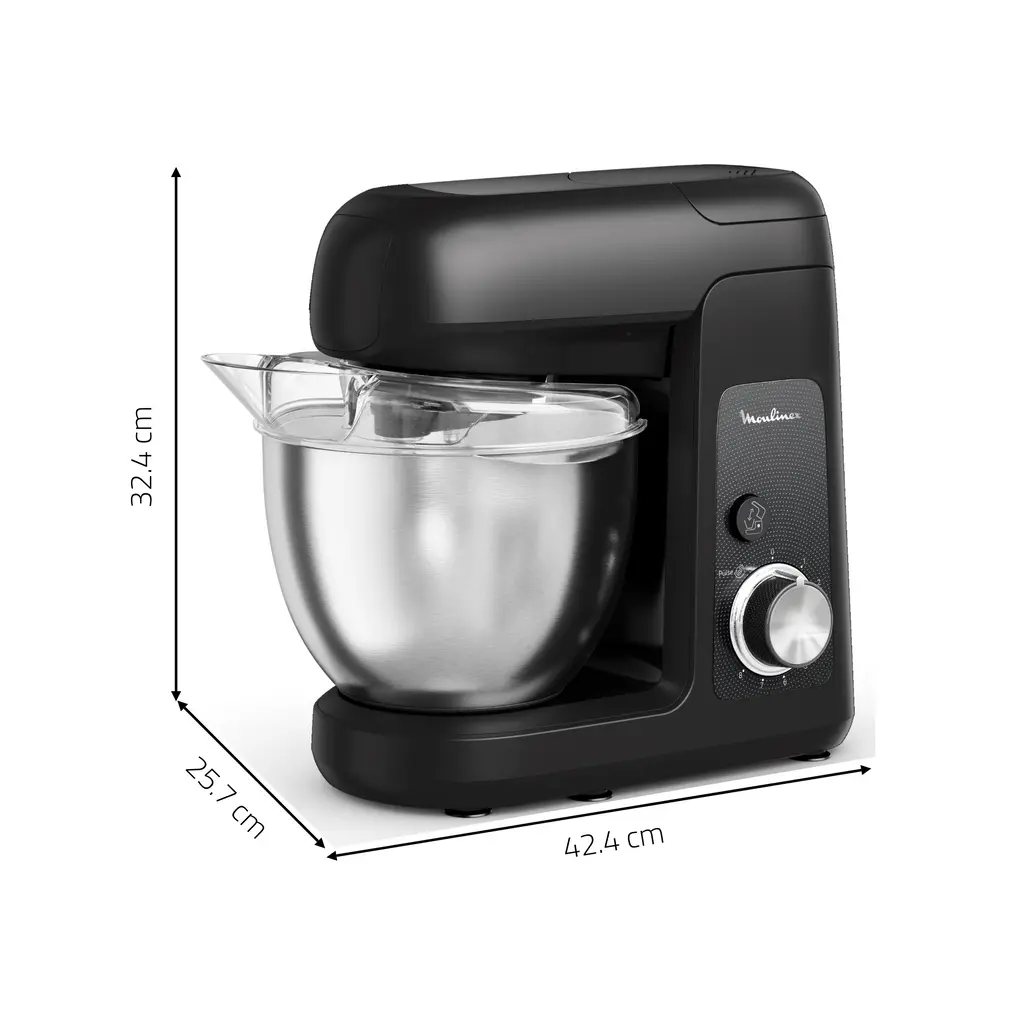 QA520825 Pétrin Moulinex 1100 W 4.6L 8 VTS NOIR - 7