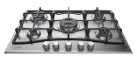 Plaque ARISTON Gaz 5 FEUX INOX 75CM