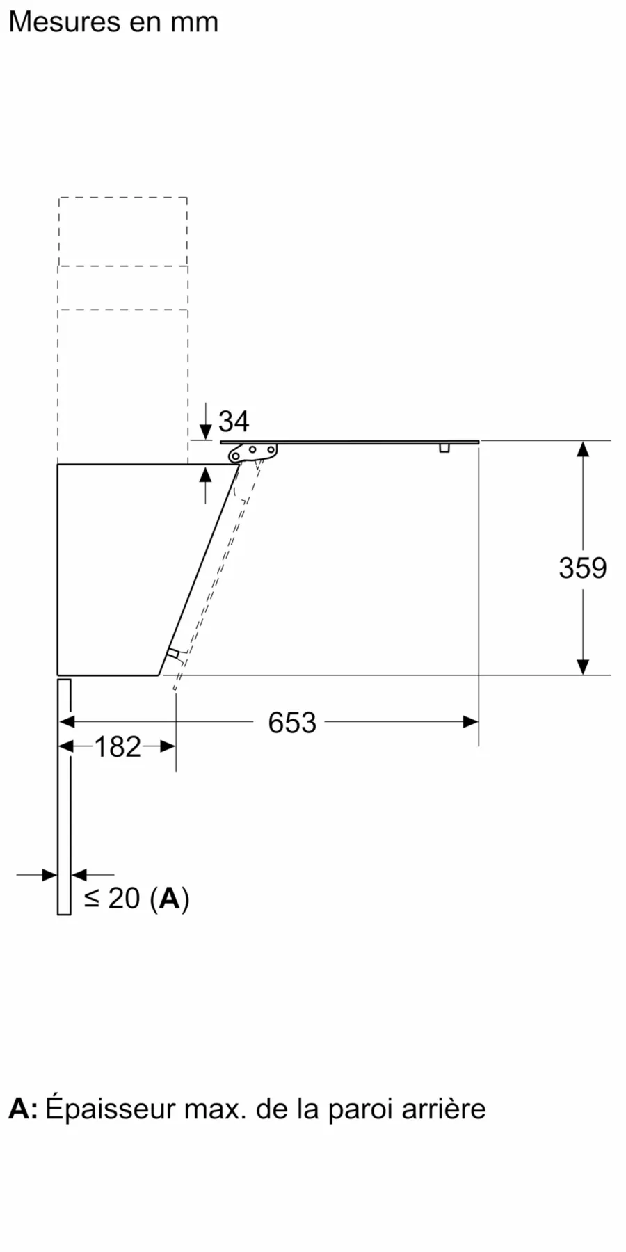 LC65KDK60 HOTTE SIEMENS 60CM Incliné noir IQ100 550M3/H - 7