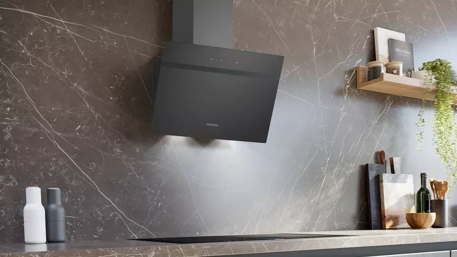 LC65KDK60 HOTTE SIEMENS 60CM Incliné noir IQ100 550M3/H - 1