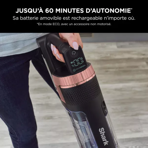 IZ400EU ASPIRATEUR SHARK SANS FIL ROSE GOLD 309 WATT 1H - 5