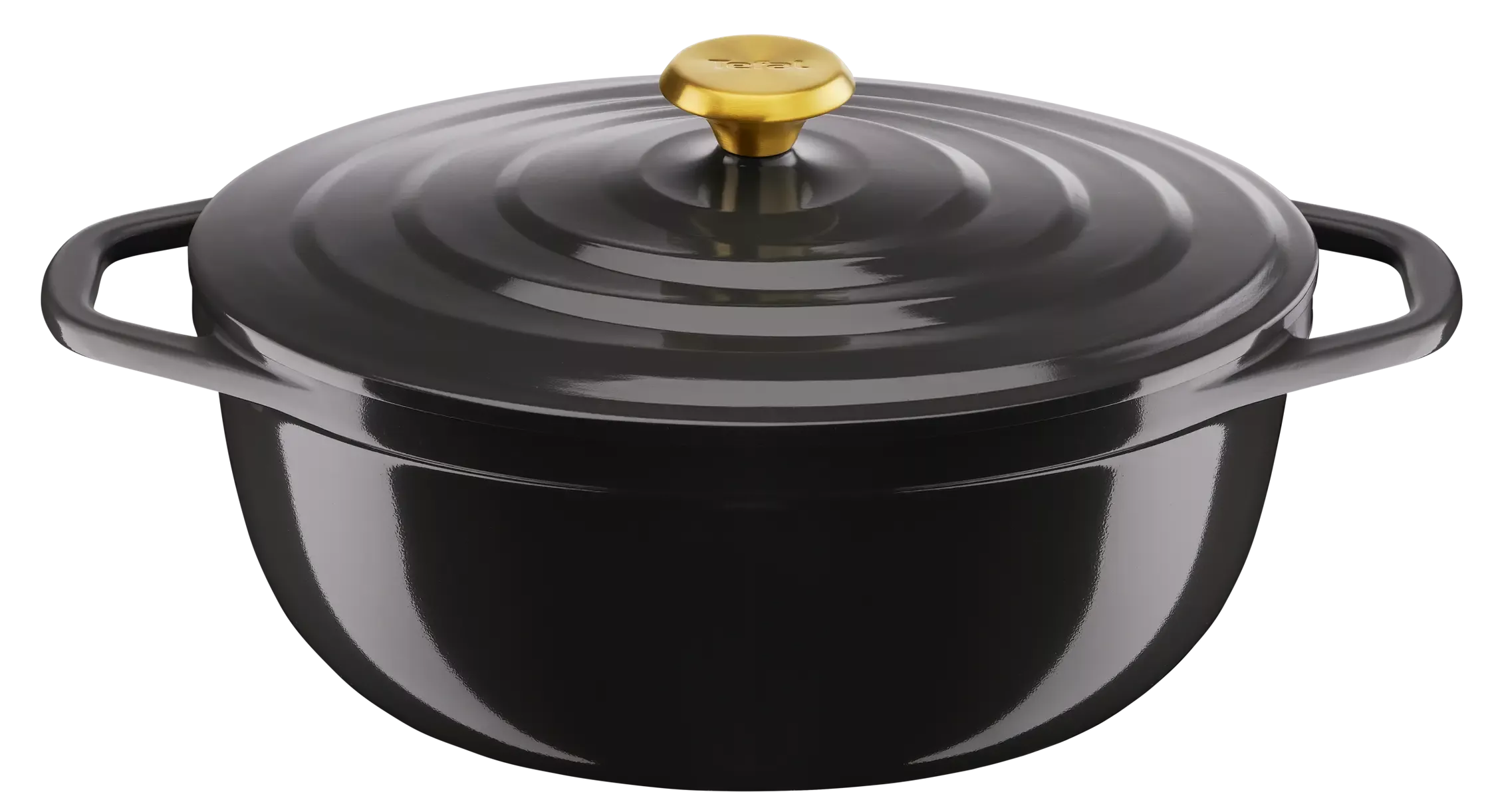 E2558904 Tefal Air Cocotte / faitout Ovale 30CM Fonte - 0