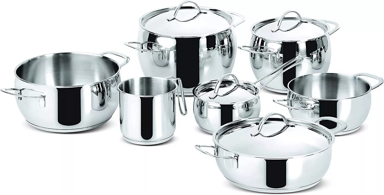 010.704.6000.11 Set de Batterie Lagostina CASA 11 Pièces Inox - 0
