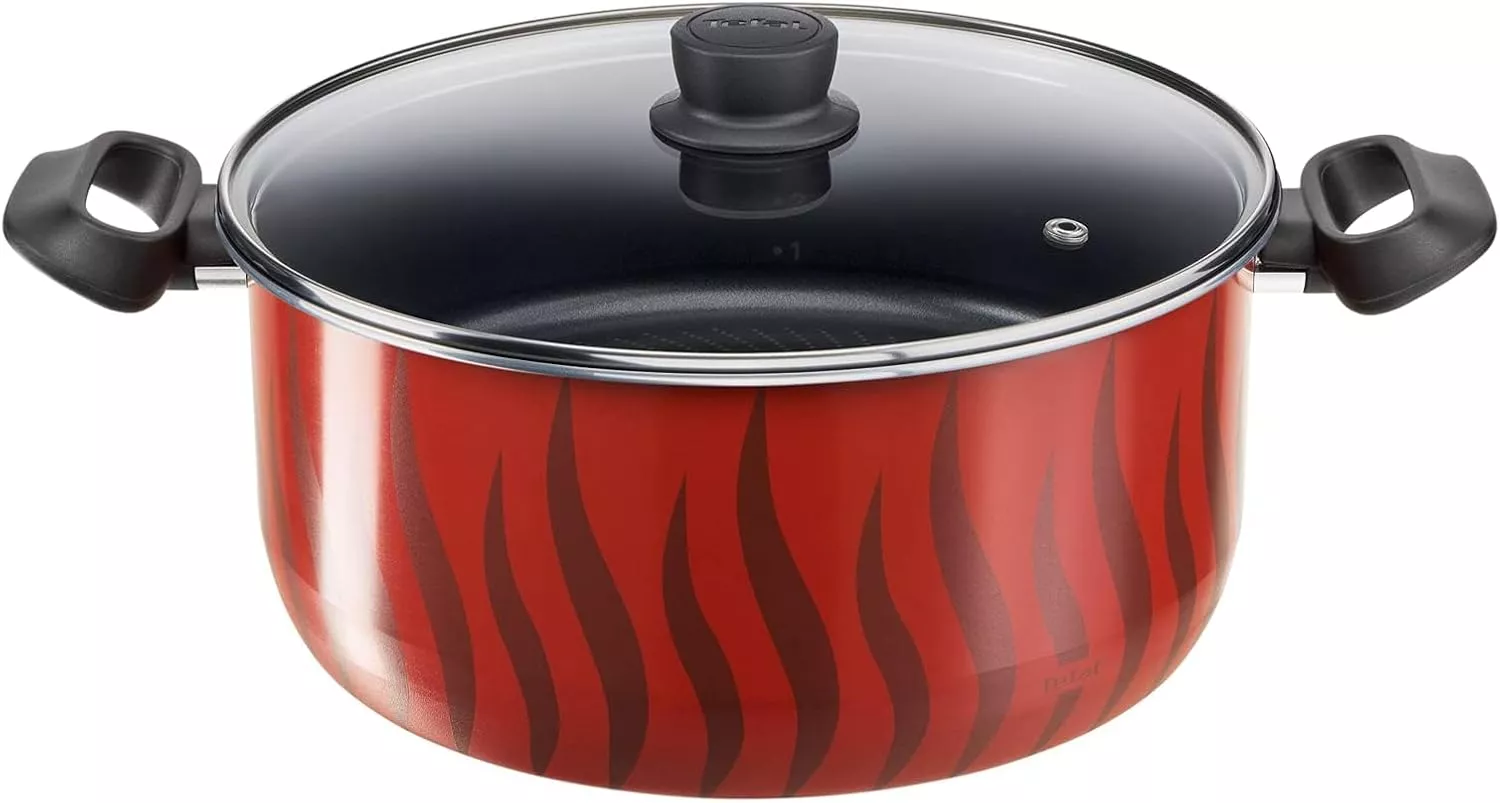 C3079082 Set de Marmite Tefal Tempo Flame 8 Pcs Rouge - 1