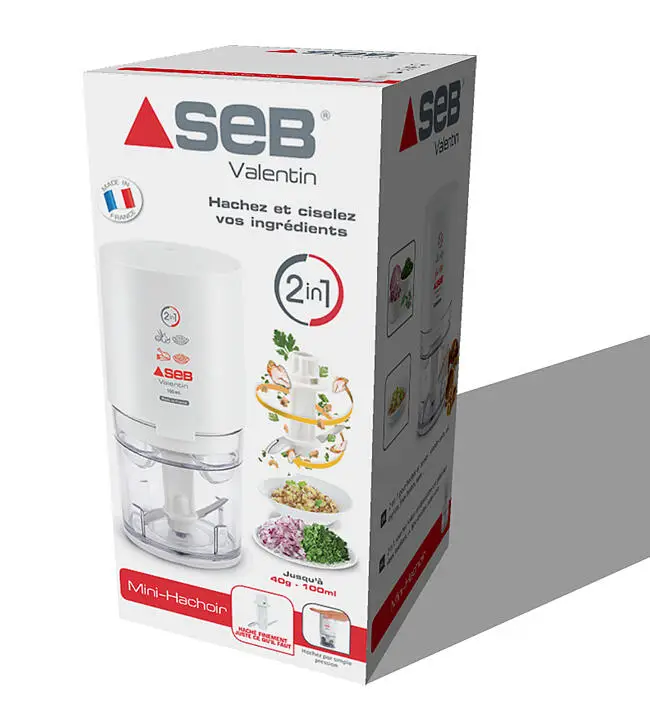 855306 Mini Hachoir SEB Valentin 2en1 FR 220W - 7