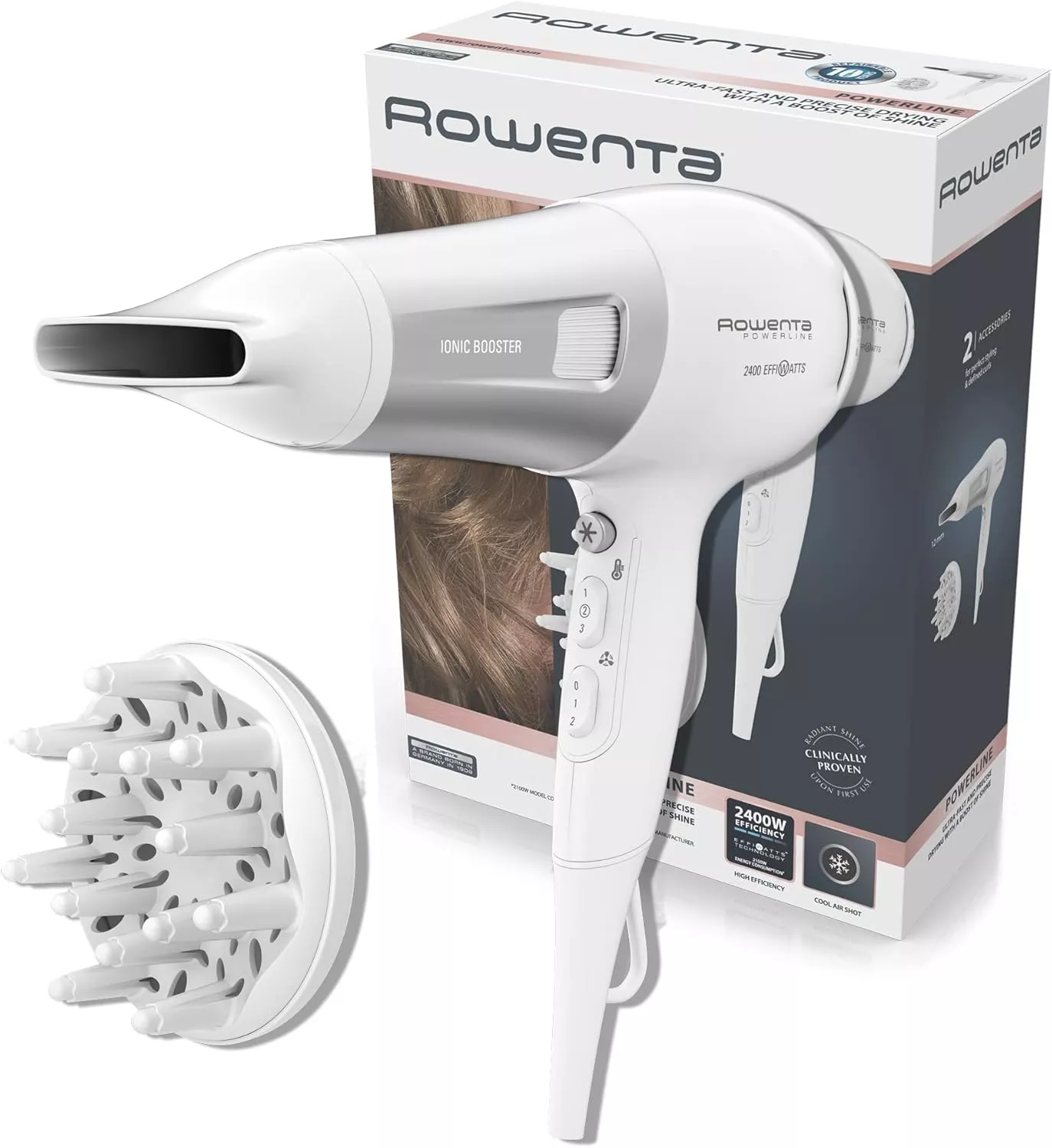 CV5930F0 seche cheveux rowenta blanc 2400w 6 reglages - 7