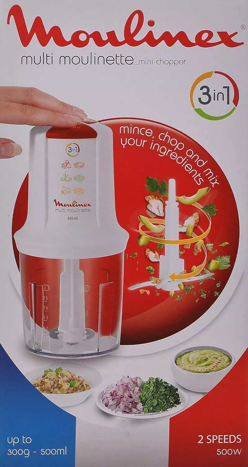 AT711131 HACHOIR 3en1 Moulinex Multi Moulinette 500ML 400W - 5