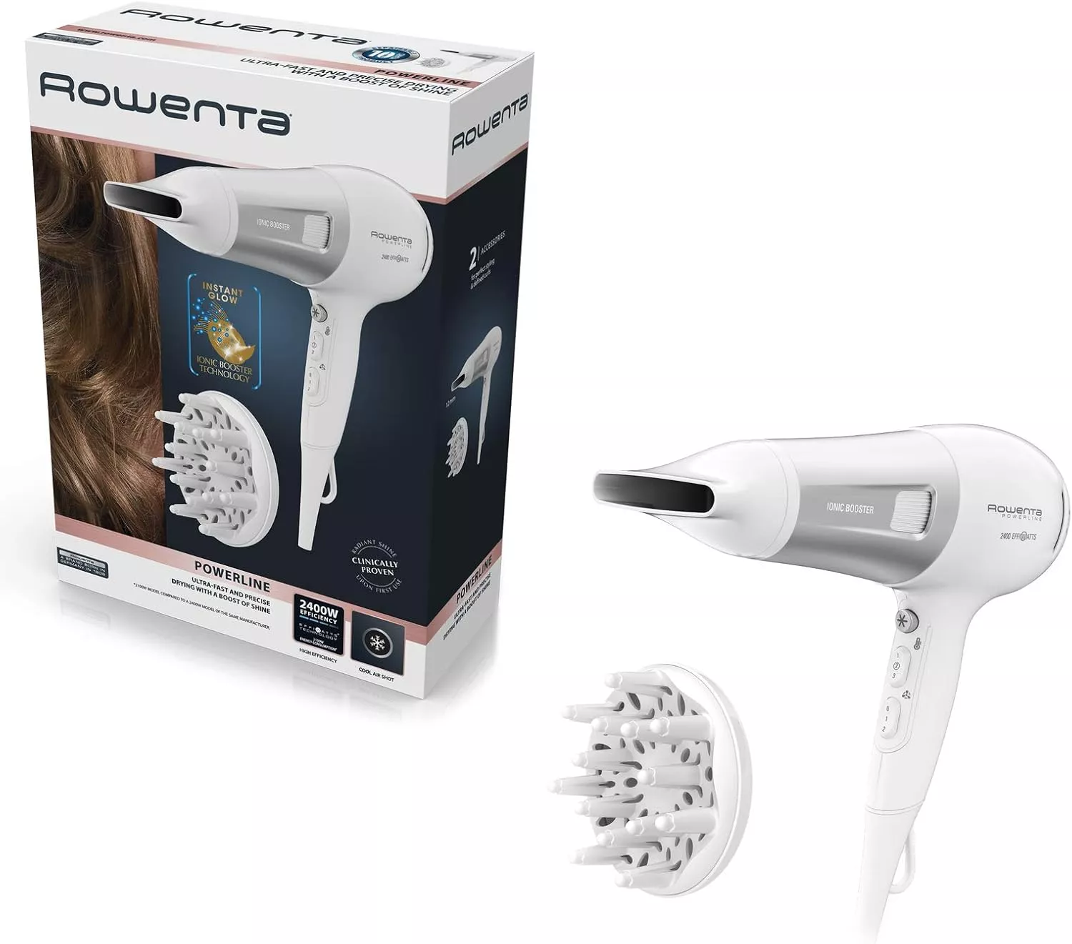 CV5930F0 seche cheveux rowenta blanc 2400w 6 reglages - 8