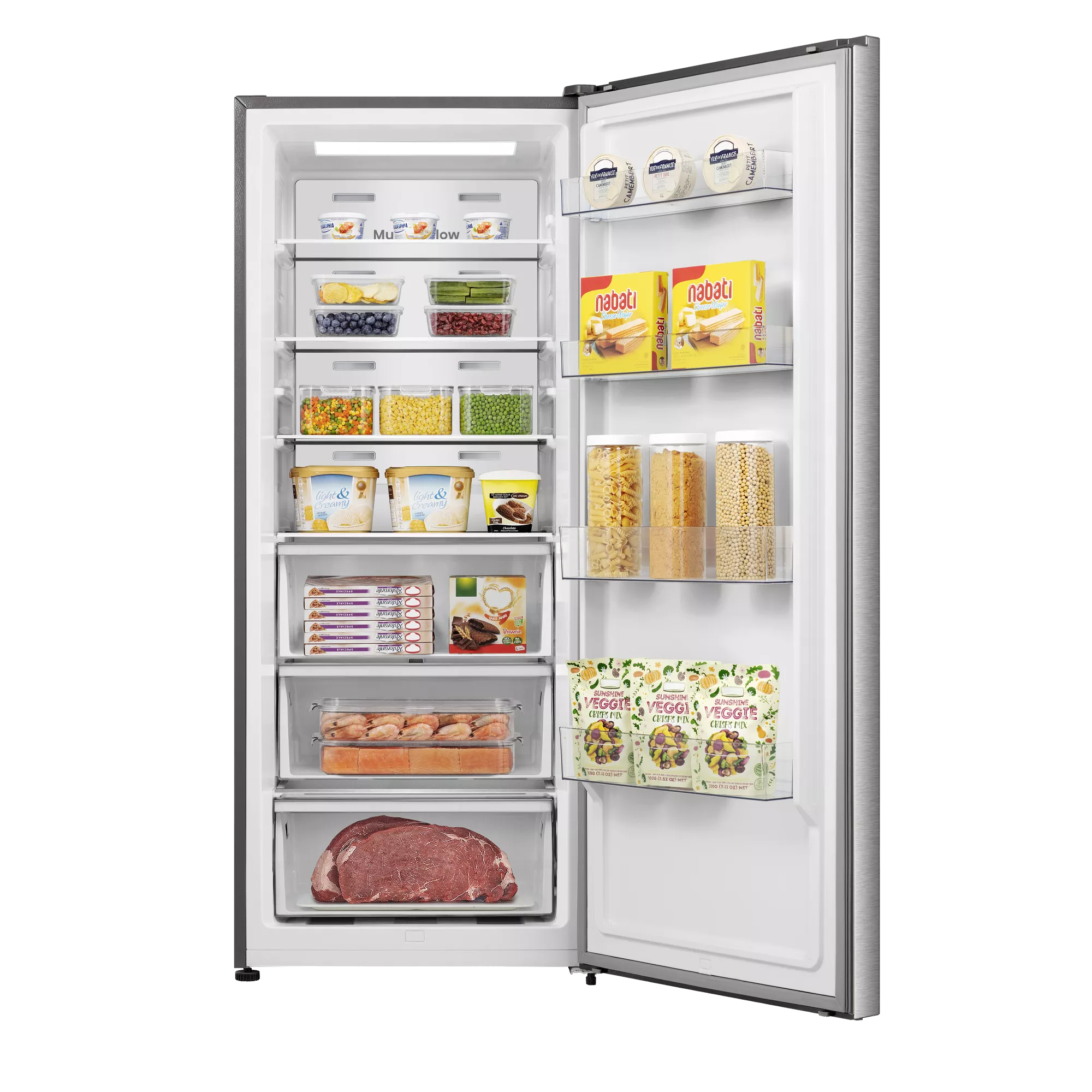 FT3N390NAIE Congélateur convertible REF Hisense 385L Inox - 2