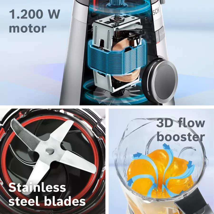 MMB6386M Blender BOSCH VitaPower 1.5L Verre Série 4 - 5