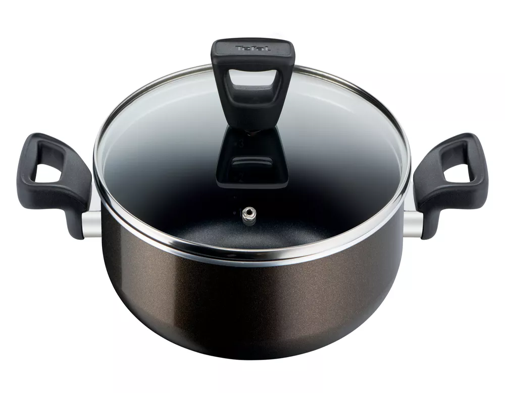 C3847183 Faitout TEFAL XL 26 cm Couvercle Verre - 0