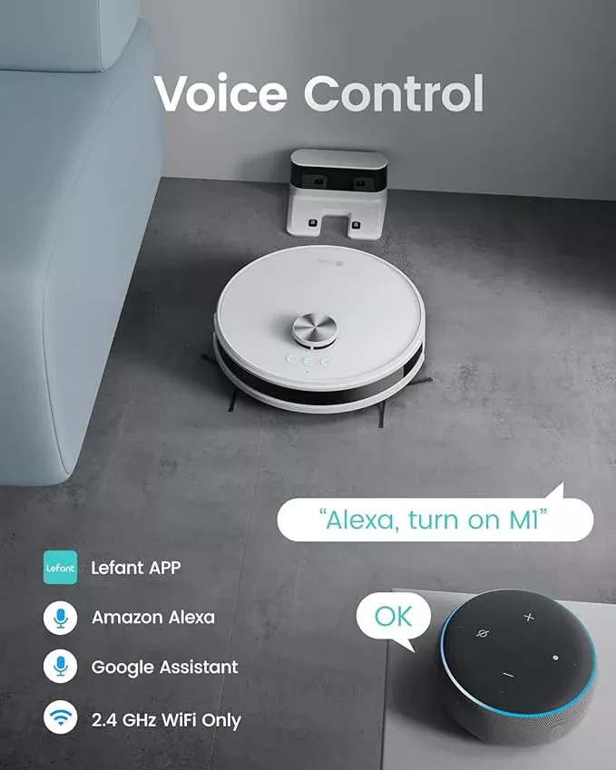 X2600 Aspirateur Robot Lefant M1 4000Pa WIFI Sol & Tapis - 3