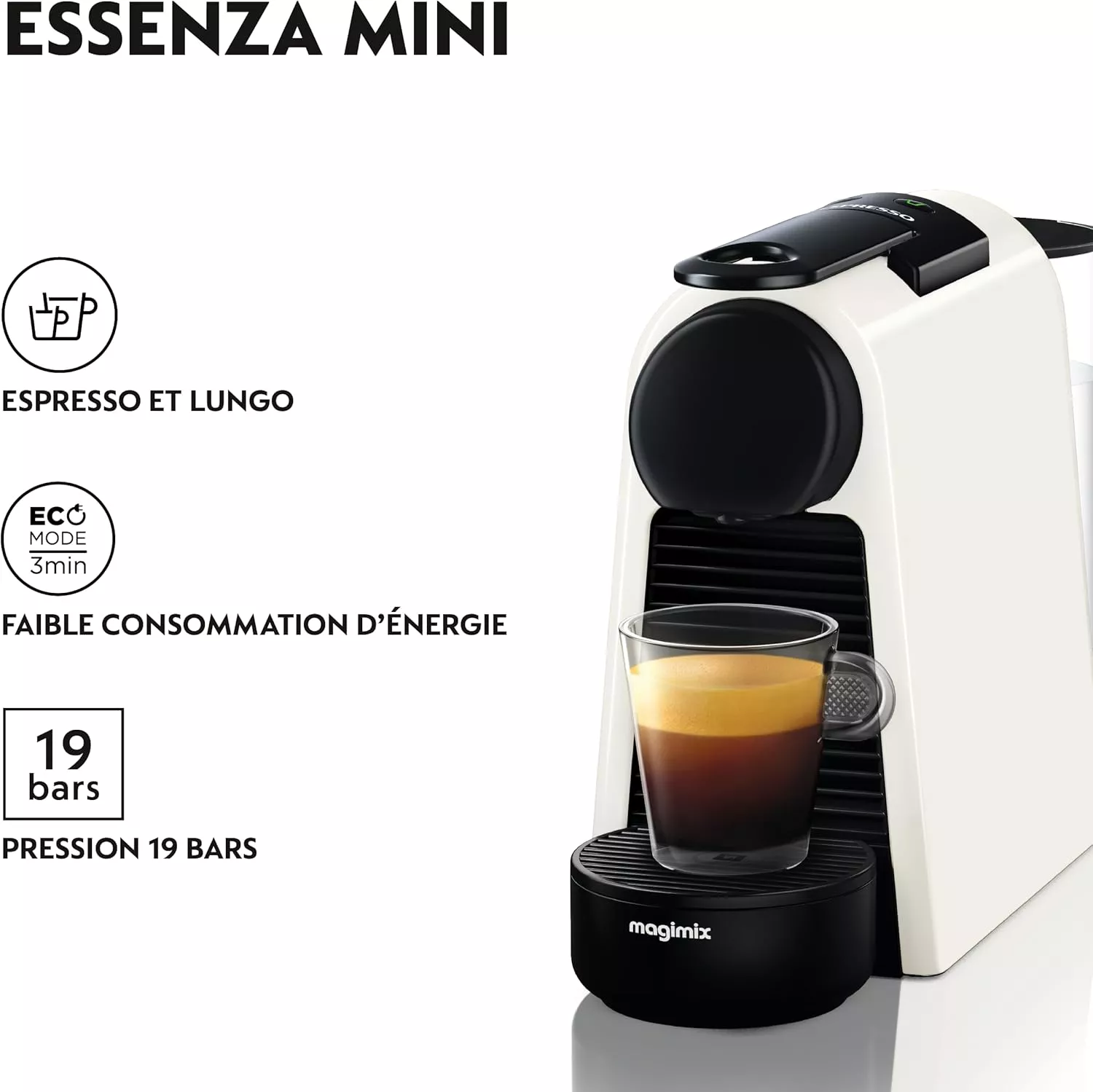 M115/ 11365 Cafetiere Magimix Nespresso Essenza Mini - 2