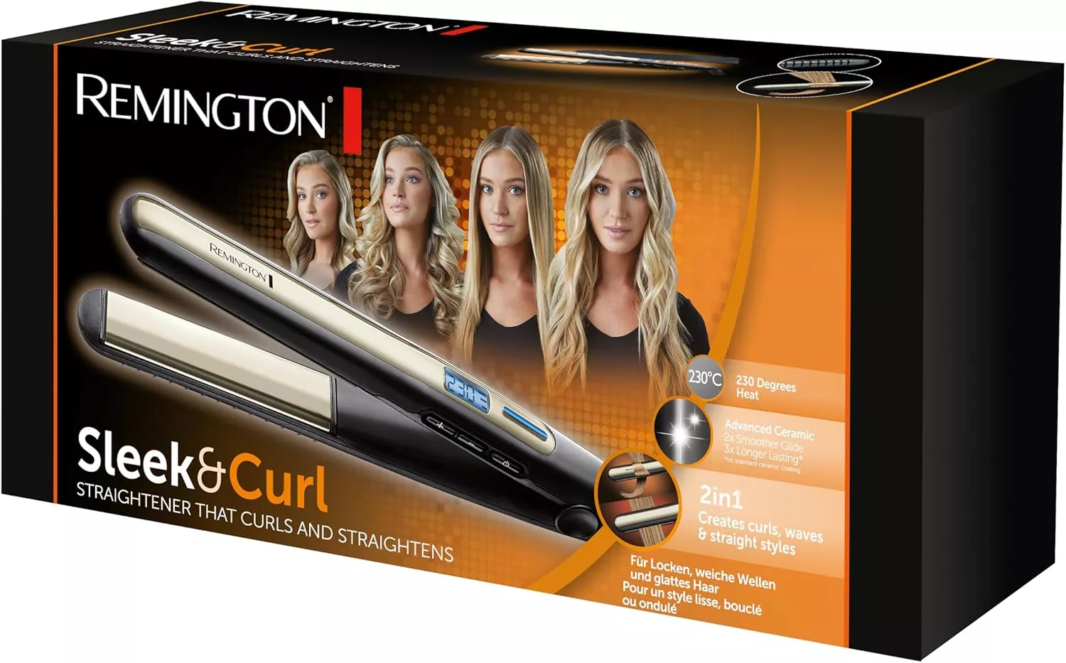 S6500 Lisseur Remington 2 en 1 Sleek & Curl S6500 - 7