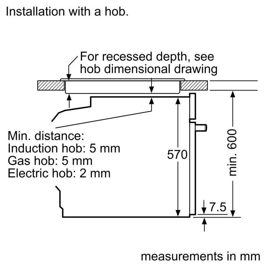 HBA574ES3 Four Bosch Enc 60cm Inox Pyrolyse Séries 4 - 6