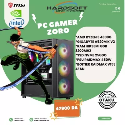 986_PC Ga PC Gamer ZORO - Ryzen 3 4300G - 8 Go RAM DDR4 3200 - 0