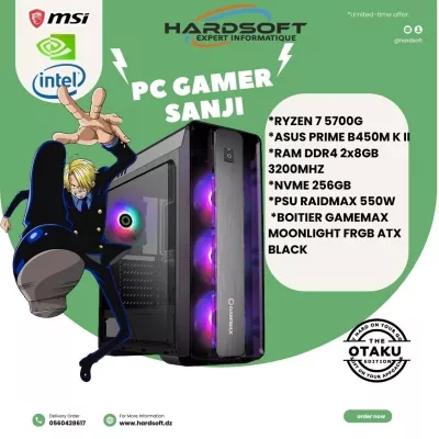 1709_PC GA PC GAMER SANJI AMD RYZEN 7 5700G 8GO DDR4 B450M K - 0