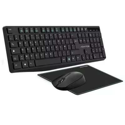 1784_CLAVI CLAVIER ET SOURIS SANS FIL ADVANCE + TAPIS ELIT - 0