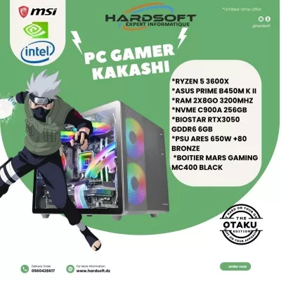 1710_PC GA PC GAMER KAKASHI RYZEN 3600X RTX 3050 RAM 8GO - 0