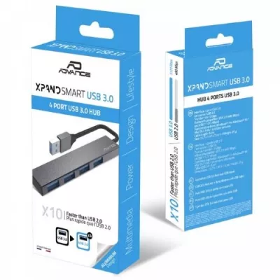 1788_HUB 4 HUB 4 PORTS USB 3.0 ADVANCE HUB-405AL - 1