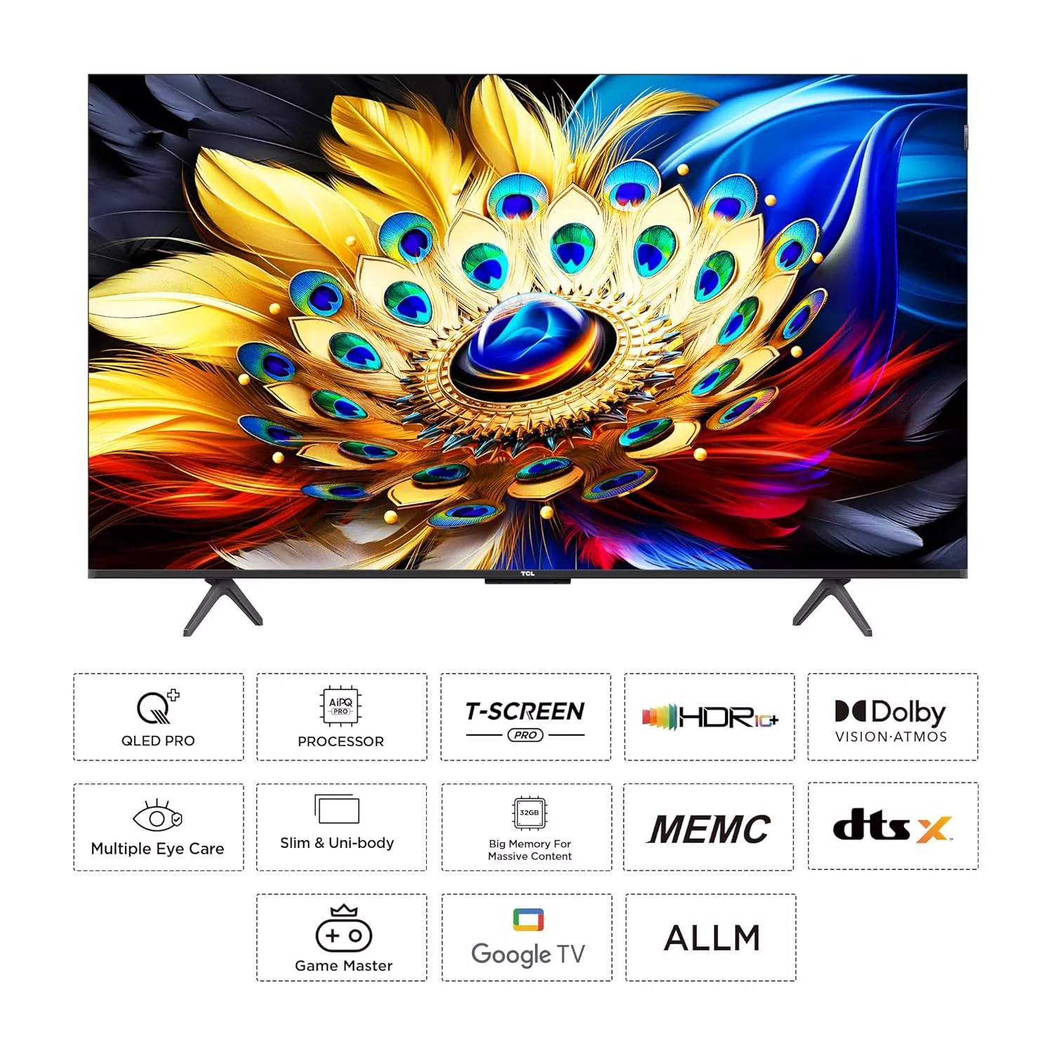 50C655 TELEVISEUR TCL QLED 50 4K 120HZ SMART NEW 2024 - 2