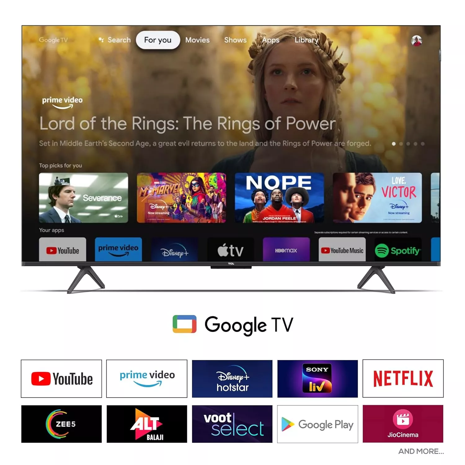 50C655 TELEVISEUR TCL QLED 50 4K 120HZ SMART NEW 2024 - 1