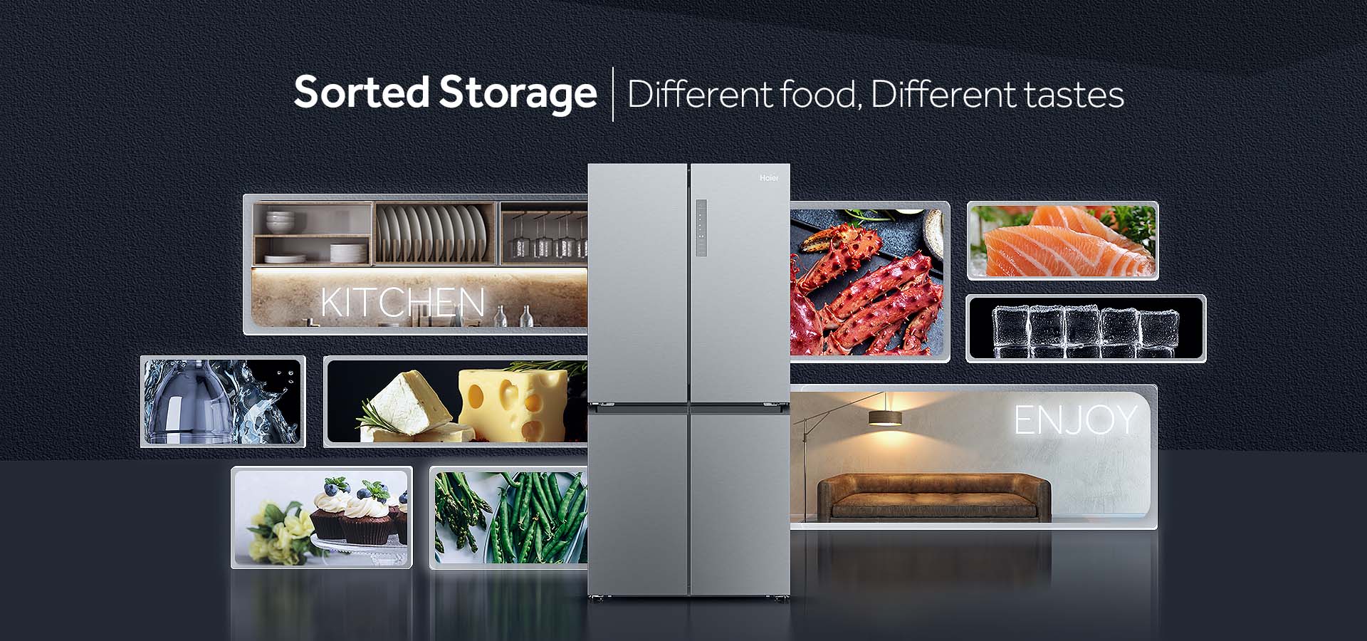 HRF-525SS REFRIGERATEUR HAIER 4 Porte 525L Inox - 6